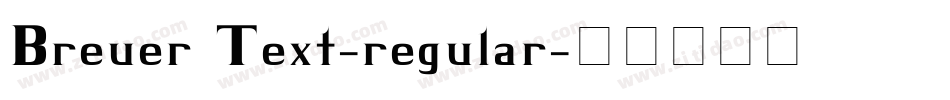 Breuer Text-regular字体转换